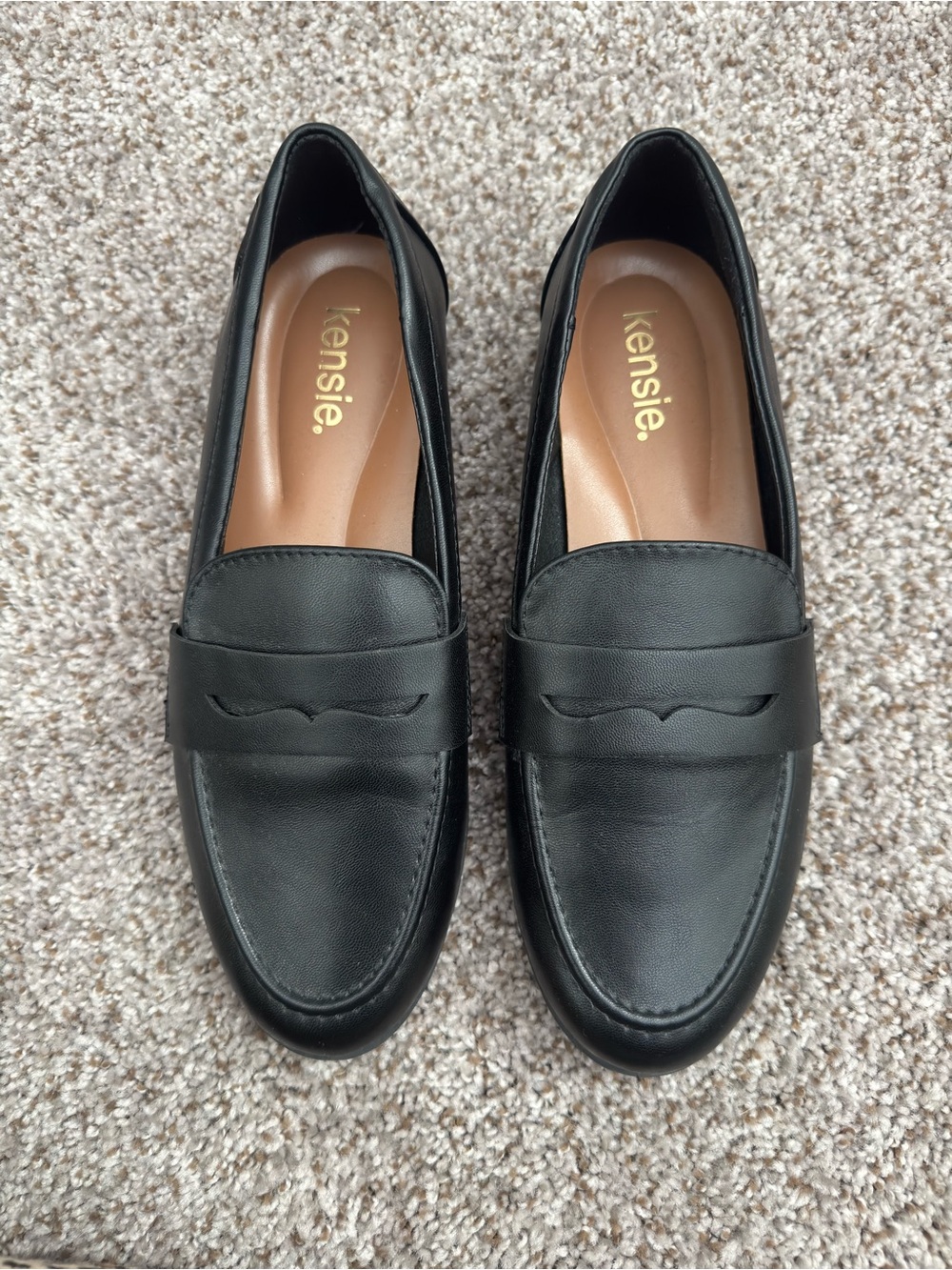 Kensie Women’s Black Slip-On Loafers